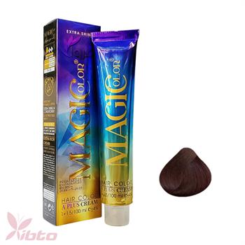 رنگ مو مجیک کالر شماره 4.00 رنگ قهوه ای متوسط قوی 100 میل magic color