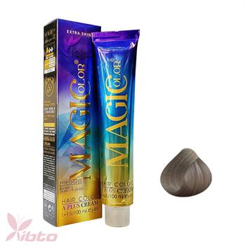 رنگ مو مجیک کالر شماره 8/1 رنگ بلوند دودی روشن 100 میل magic color