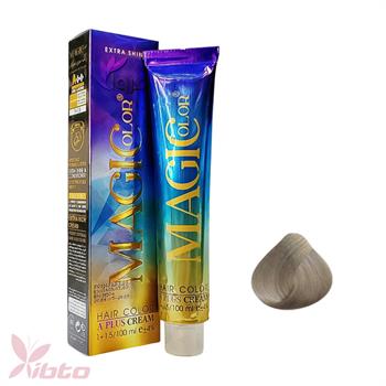 رنگ مو مجیک کالر شماره 10/1 رنگ بلوند نقره‌ای 100 میل magic color