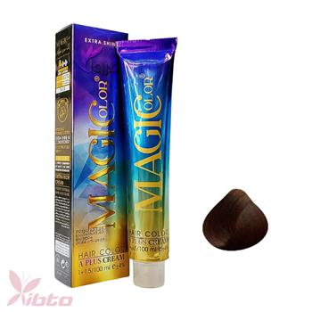 رنگ مو مجیک کالر شماره 5/3 رنگ قهوه‌ای طلایی روشن 100 میل magic color