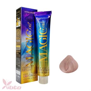رنگ مو مجیک کالر شماره 10/16 رنگ دودی بنفش یخی 100 میل magic color