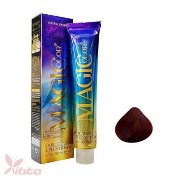 رنگ مو مجیک کالر شماره 5/5 رنگ قرمز 100 میل magic color