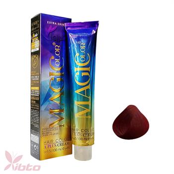 رنگ مو مجیک کالر شماره 6/5 رنگ قرمز آتشین 100 میل magic color