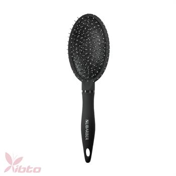 برس مو تخت پلاستیکی کربن دانه سیمی مشکی طرح بیضی کد 9695