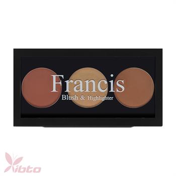 رژگونه همراه با هایلایتر فرانسیس شماره FRANCIS 4
