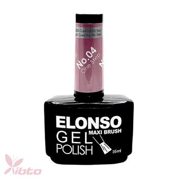 لاک ناخن رابر ژل الونسو شماره ELONSO  04