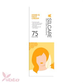 کرم مرطوب کننده دست و صورت شیروعسل سیلکر SILCARE  75ML