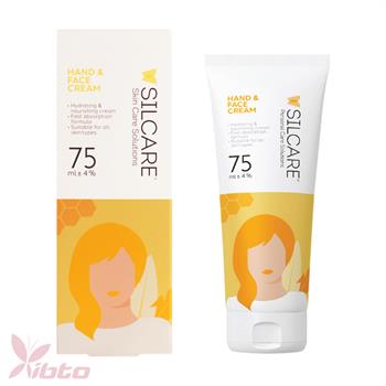کرم مرطوب کننده دست و صورت شیروعسل سیلکر SILCARE  75ML