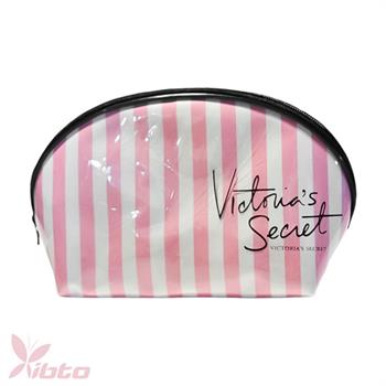 کیف آرایشی ویکتوریا سکرت راه راه نیم گرد Victoria secret